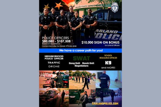 Garland Police Department Invites Aspiring Officers to Join Ranks with Upcoming Civil Service Test
