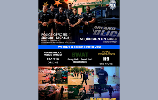 Garland Police Department Invites Aspiring Officers to Join Ranks with Upcoming Civil Service Test