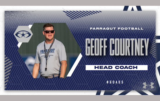 Geoff Courtney Takes the Helm as Head Coach of Farragut High Football, Continues Family Legacy