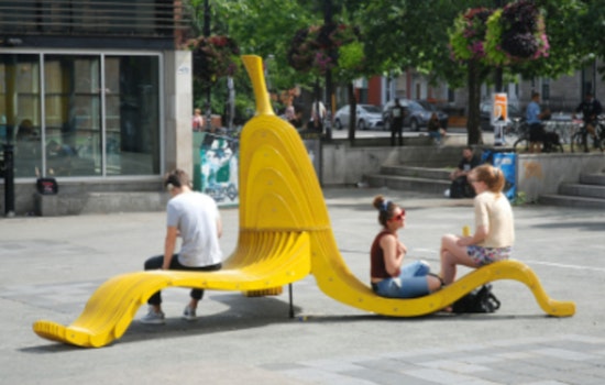 Gilbert Welcomes "Slip into Spring" Banana Art Installation for Whimsical Downtown Fun