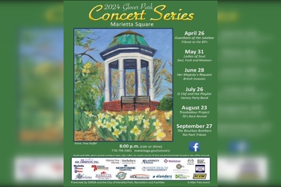 Glover Park Concert Series Returns to Marietta Square with Free Musical Nights Starting April 2024