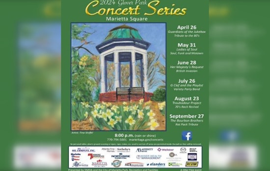 Glover Park Concert Series Returns to Marietta Square with Free Musical Nights Starting April 2024