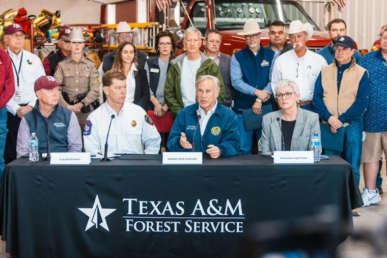 Governor Greg Abbott Revisits Panhandle Wildfire Scene, Texas Grapples with Record-Breaking Blaze in Canadian
