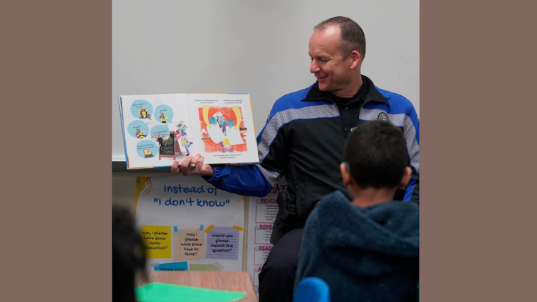 Grand Prairie Police Officers Trade Patrol for Picture Books on National Read Across America Day