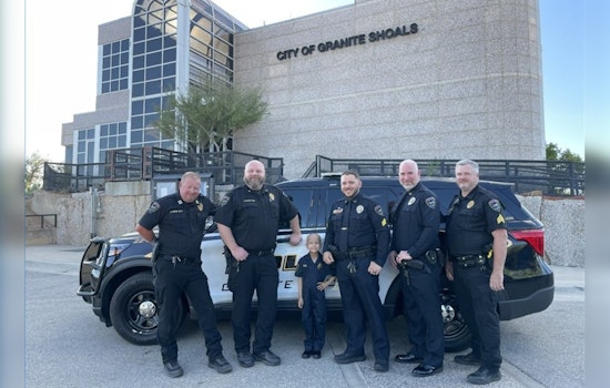 Granite Shoals Honors Brave 7-Year-Old Cancer Survivor Isa Solorzano with Detective Badge