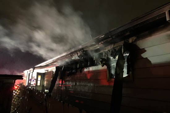 Hillsboro Mobile Home Fire Displaces Two, Road Closed for Response