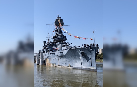 Historic Battleship Texas Set to Embark on Next Restoration Phase in Galveston Channel