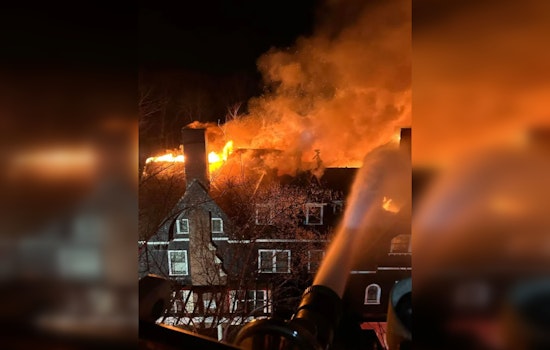 Historic Oakhurst Manor in Northbridge Ravaged by Five-Alarm Inferno