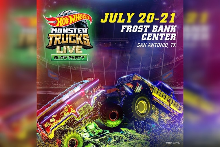 Hot Wheels' Monster Trucks Glow Party Revs Up for San Antonio's Frost Bank Center