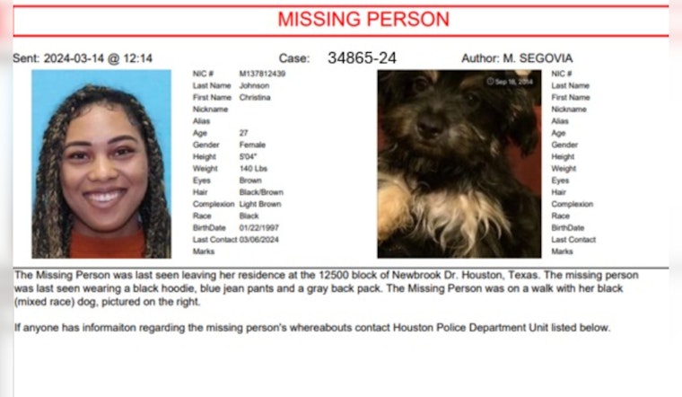 Houston Police Escalate Search for Missing Woman Christina Johnson Amid Community Concern