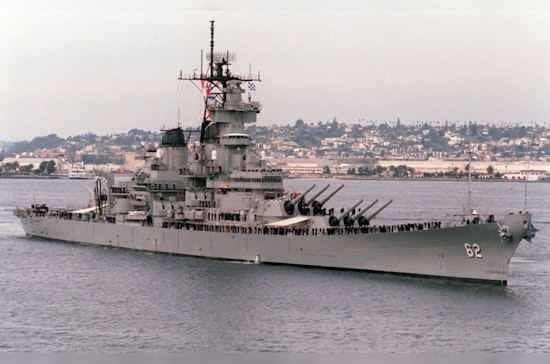 Iconic USS New Jersey Sets Sail for Repairs at its Philadelphia Birthplace