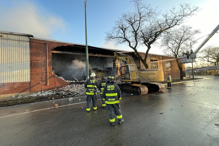 120 Chicago Firefighters Tame Tenacious Blaze at Historic Recycling Center on Near West Side