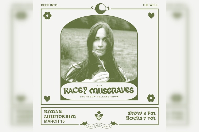 Kacey Musgraves &ldquo;Deeper Well&rdquo; Debut Moves Ryman Auditorium Fans to