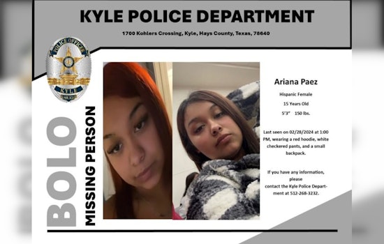 Kyle Police Confirm Safe Return of Missing Teen Ariana Perez, Community Exhales Relief