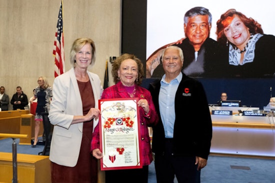 LA County Supervisor Janice Hahn Honors Community Advocate Margie Rodriguez for Commitment to Social Justice