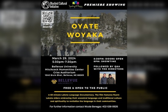 Lakota Language Documentary "Oyate Woyaka" Debuts at Bellevue University in Omaha