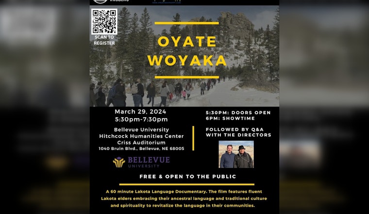 Lakota Language Documentary "Oyate Woyaka" Debuts at Bellevue University in Omaha