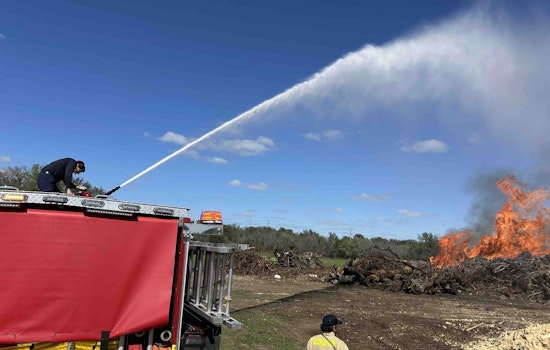 Liberty Hill and Georgetown Firefighters Battle Large Mulch Blaze Over Weekend