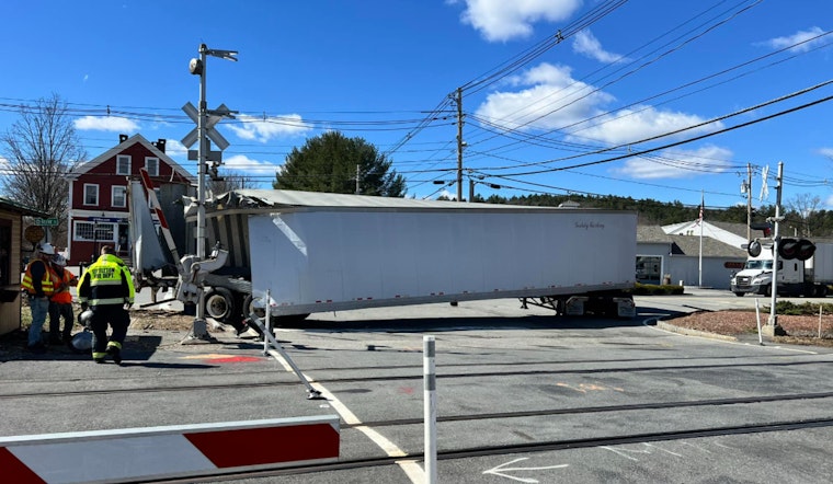 Littleton Commuters Face Delays as MBTA Train, Tractor Trailer Collide; No Injuries Reported