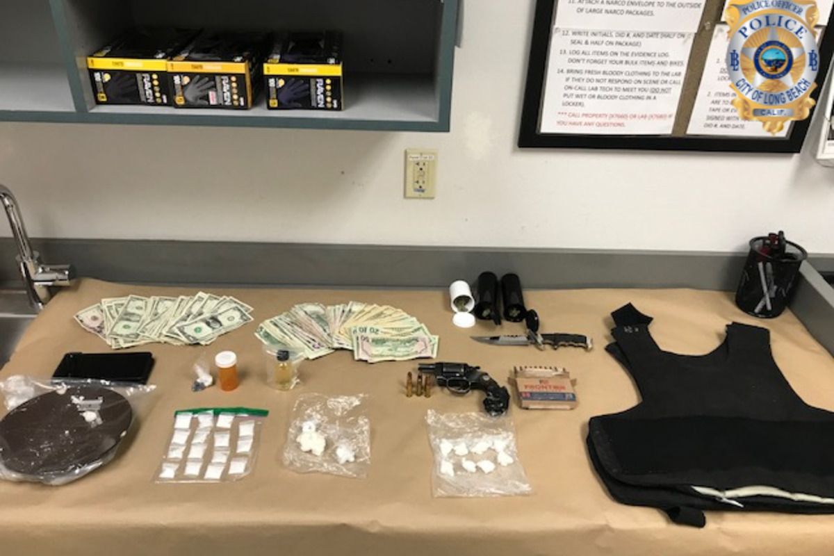 Long Beach Traffic Stop Leads to Arrest of Driver with Body Armor, Firearm, and Narcotics