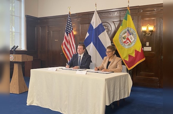 Los Angeles Mayor Karen Bass Teams Up with Finland's Trade Minister to Forge Transatlantic Climate Alliance