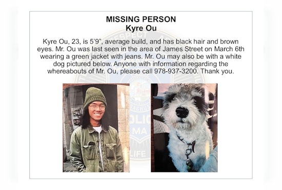 Lowell Police Issue Urgent Missing Person Alert for 23-Year-Old Kyre Ou