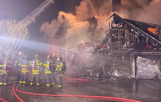 Lynnfield $1.5 Million Home Destroyed in Blaze, Family and Dog Escape Unharmed