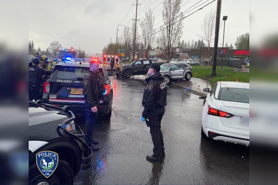 Man Arrested Following Multi-Vehicle Crash and Knife Threat on Tigard Highway