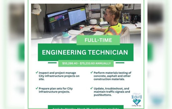Mankato Seeks Engineering Talents, Opens Applications for Engineering Technician Role