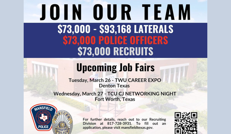 Mansfield Police Department Scouts New Talent at Texas Universities Job Fairs