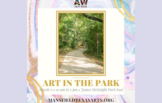Mansfield's 'Art in the Park' Rescheduled to Wednesday Amid Arts Week Festivities