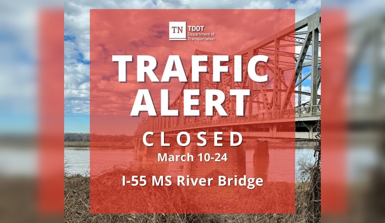 Memphis to Arkansas I-55 Bridge Closure Extended, Officials Urge Patience Amid Traffic Delays