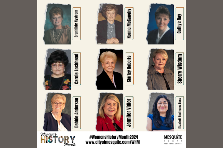 Mesquite Celebrates Female Leaders During Women's History Month with Tributes to Trailblazers in Local Government