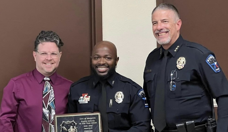 Mesquite Officer Patrick King Awarded 'Police Officer of the Year' for Second Time by Elks Lodge #2404