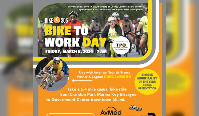 Miami Mayor, Cycling Icon Greg LeMond Spearhead Thriving Bike to Work Day Event