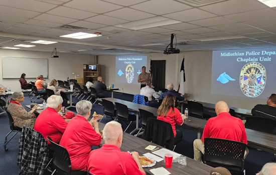 Midlothian Police Showcase Chaplain Program and Drone Technology to Citizens Academy Over Dinner by Villa Italiano