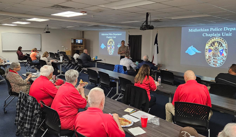 Midlothian Police Showcase Chaplain Program and Drone Technology to Citizens Academy Over Dinner by Villa Italiano