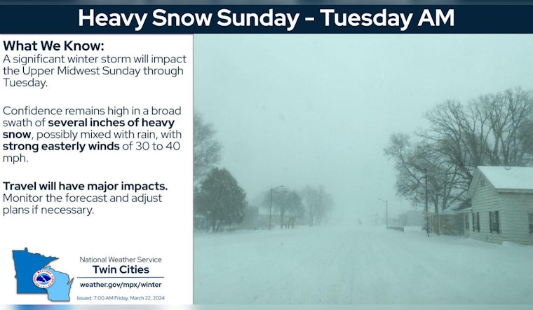 Minneapolis On Alert for Weekend Winter Storm with 6 to 10 Inches of Snow Forecast