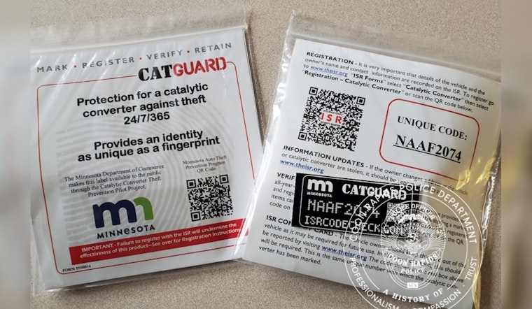 Minnesota Rolls Out CATGUARD Kits at Coon Rapids PD to Combat Catalytic Converter Thefts