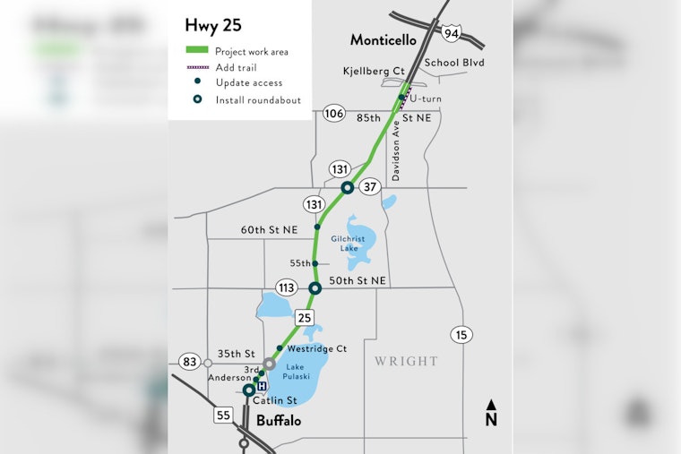 Monticello to Buffalo Residents Gear Up for Major Hwy. 25 Road Project Set for Summer Start