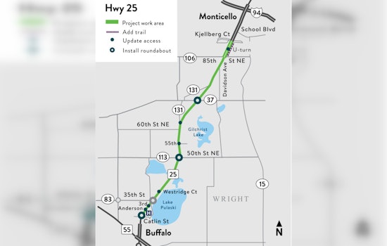 Monticello to Buffalo Residents Gear Up for Major Hwy. 25 Road Project Set for Summer Start