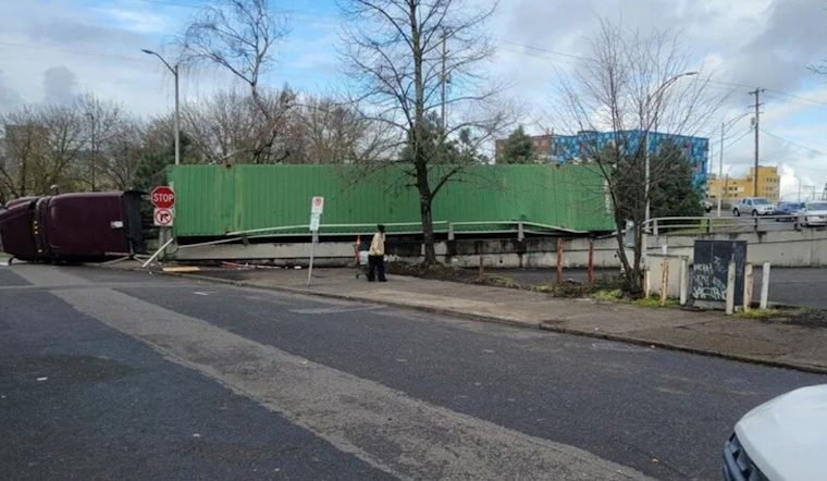 Morrison Bridge Reopens After Semi-Truck Rollover Snarls Portland Traffic
