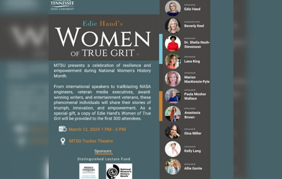 MTSU Celebrates National Women's History Month with "Women of True Grit" Conference and Trailblazer Awards