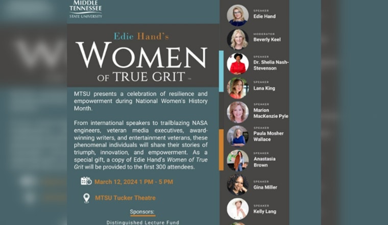 MTSU Celebrates National Women's History Month with "Women of True Grit" Conference and Trailblazer Awards