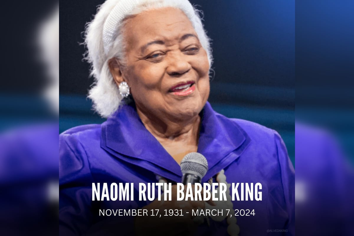 Naomi Ruth Barber King, Matriarch of MLK Family and Civil Rights