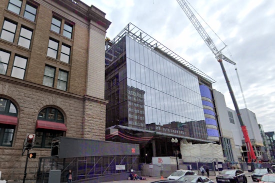 Narrow Miss as Steel Beam Plummets at Boston's South Station Tower Construction Site
