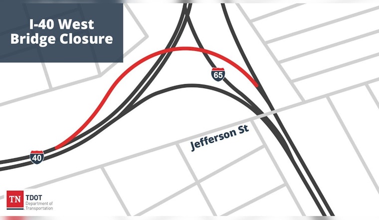 Nashville Drivers Brace for I-40 West Bridge Closure During Major Repairs at Downtown Interchange