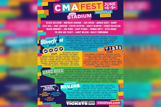 Nashville's Downtown to Twang with Stars like Kelsea Ballerini and Luke Bryan at 51st CMA Fest in June
