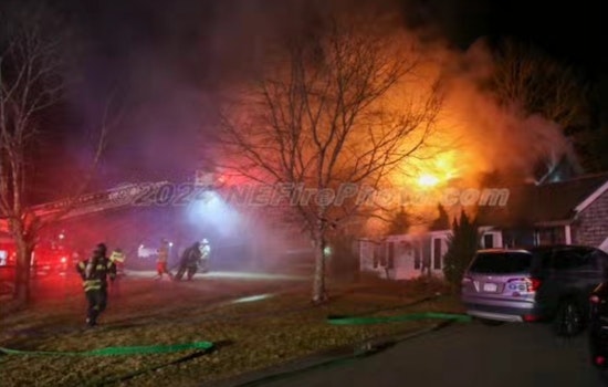 Nine Residents and Dog Safely Escape Accidental Midnight Blaze in Historic Abington Home