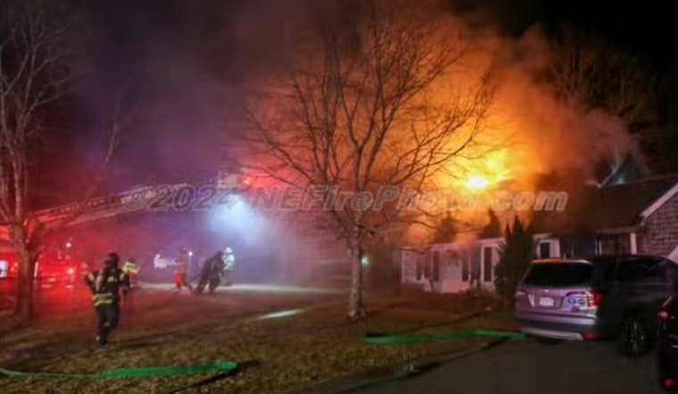 Nine Residents and Dog Safely Escape Accidental Midnight Blaze in Historic Abington Home